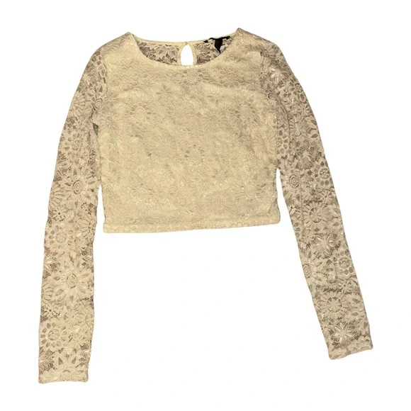 Longsleeves Blouse Forever 21 Lace Blouse Forever 21 Tops Forever